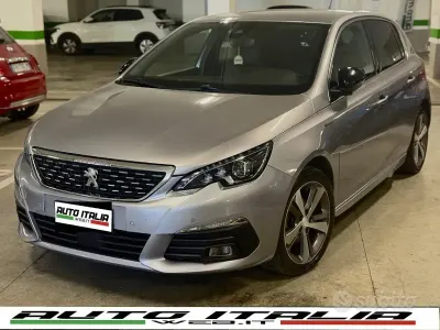 Usata Peugeot 308 GT-line 120 CV (88 kW) 2017 Argento Berlina