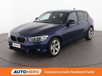 Usata BMW 120 Sport Line 190 CV (139 kW) 2018 Blu/azzurro Utilitaria