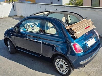 Usata Fiat 500C Lounge 69 CV (50 kW) 2014 Blu Cabrio
