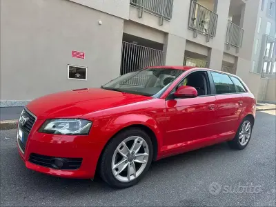 Usata Audi A3 Sportback Ambition 170 CV (125 kW) 2010 Rosso Utilitaria