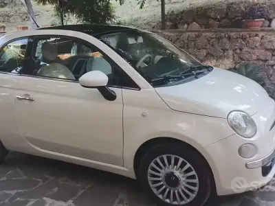 Usata Fiat 500 75 CV (55 kW) 2010 Bianco Utilitaria