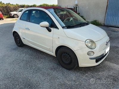 Usata Fiat 500 Lounge 69 CV (50 kW) 2011 Bianco Cabrio