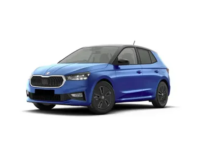 Nuova Skoda Fabia 115 CV (84 kW) 2026 Blu race metallizzato nero tulipano perl Utilitaria