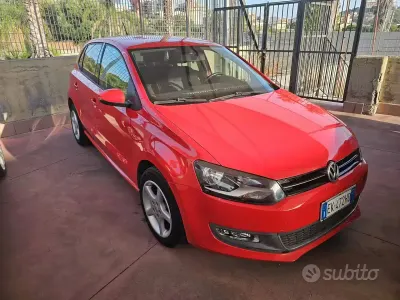 Usata VW Polo Highline 90 CV (66 kW) 2012 Rosso Utilitaria