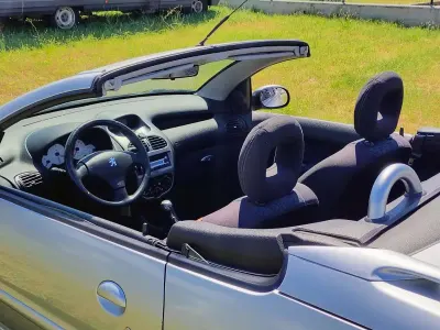 Usata Peugeot 206 CC 109 CV (80 kW) 2005 Argento Cabrio