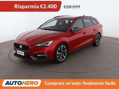 Usata Seat Leon FR 150 CV (110 kW) 2020 Rosso Station wagon