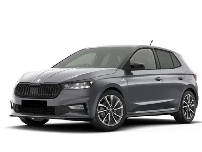 Nuova Skoda Fabia Monte Carlo 150 CV (110 kW) 2026 Grigio graphite metallizzato nero tulipa Utilitaria