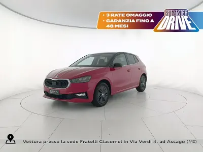 Usata Skoda Fabia Style 95 CV (69 kW) 2023 K1 rosso velluto metallizzato Utilitaria