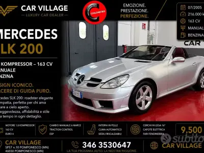 Usata Mercedes SLK200 163 CV (119 kW) 2005 Grigio Cabrio