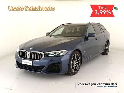 Usata BMW 520 M Sport 190 CV (139 kW) 2022 Blu Station wagon