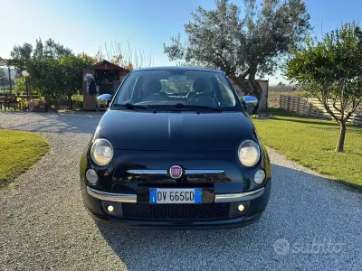 Usata Fiat 500 Lounge 69 CV (50 kW) 2009 Nero Cabrio