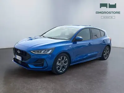 Begagnad Ford Focus ST-Line 125 HK (91 kW) 2024 Blå Sedan