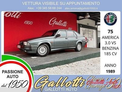Usata Alfa Romeo 75 185 CV (136 kW) 1989 Grigio Berlina