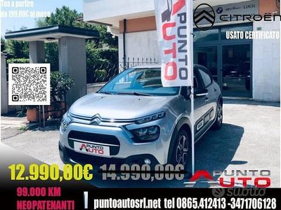 Usata Citroën C3 Feel 102 CV (75 kW) 2021 Grigio Utilitaria