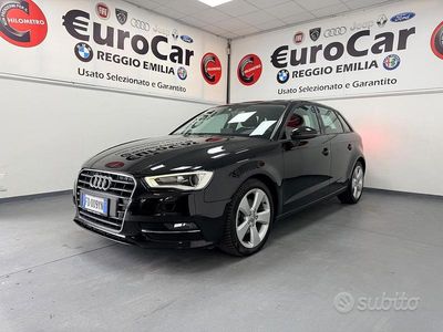 Usata Audi A3 Ambition 110 CV (80 kW) 2016 Nero Berlina