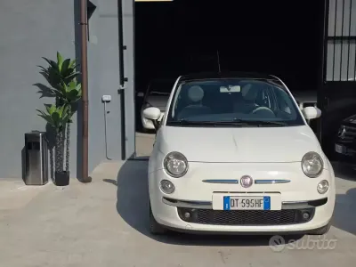 Usata Fiat 500 Lounge 69 CV (50 kW) 2009 Bianco Cabrio