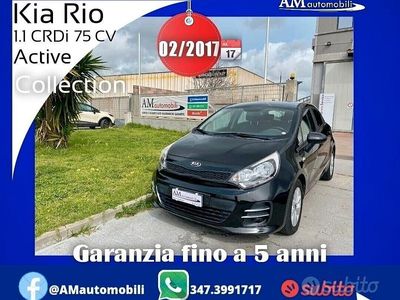 Usata Kia Rio Active 75 CV (55 kW) 2017 Nero Berlina