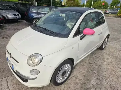 Usata Fiat 500 Lounge 69 CV (50 kW) 2013 Bianco Utilitaria