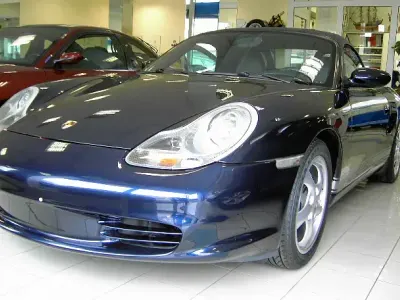 Usata Porsche Boxster 228 CV (167 kW) 2003 Blu met. Cabrio