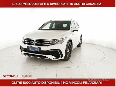 Usata VW Tiguan R-line 150 CV (110 kW) 2023 Bianco SUV
