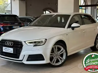 Usata Audi A3 Admired 116 CV (85 kW) 2019 Bianco Berlina