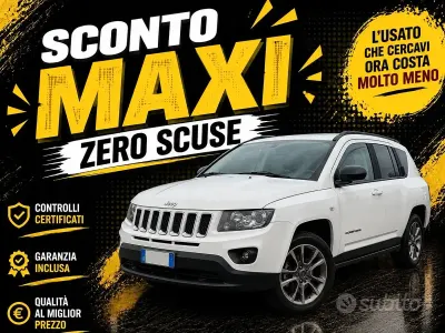 Usata Jeep Compass North 136 CV (100 kW) 2014 Bianco SUV