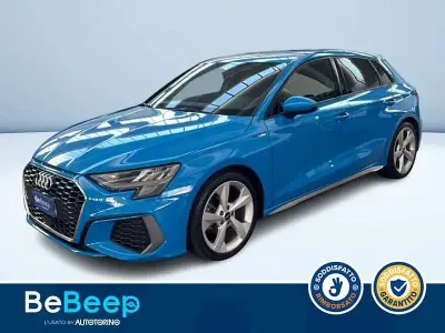 Usata Audi A3 S-Line 150 CV (110 kW) 2022 Azzurro metallizzato Berlina