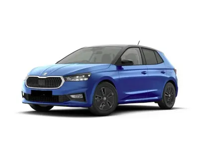 Nuova Skoda Fabia 95 CV (69 kW) 2026 Blu race metallizzato nero tulipano perl Utilitaria