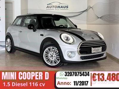 Usata Mini Cooper D 116 CV (85 kW) 2017 Bianco Utilitaria