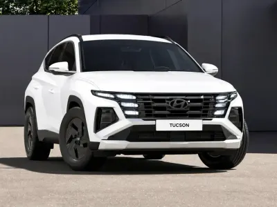 Nuova Hyundai Tucson Blackline 136 CV (100 kW) 2026 Atlas white SUV