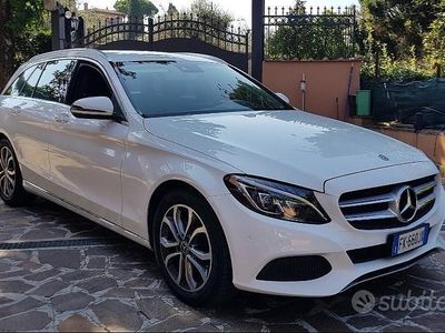 Usata Mercedes C220 170 CV (125 kW) 2017 Bianco Station wagon