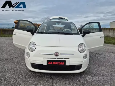 Usata Fiat 500 Lounge 75 CV (55 kW) 2009 Bianco Cabrio
