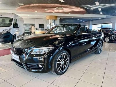 Usata BMW 218 Sport Line 136 CV (100 kW) 2019 Nero Cabrio