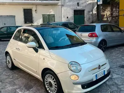Usata Fiat 500 Lounge 69 CV (50 kW) 2010 Bianco Berlina