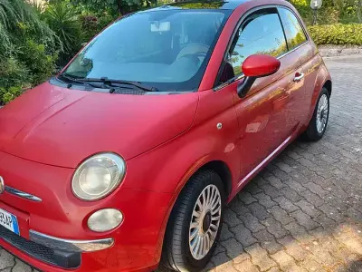 Usata Fiat 500 69 CV (50 kW) 2009 Rosso Cabrio