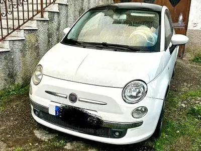 Usata Fiat 500 69 CV (50 kW) 2009 Bianco Cabrio