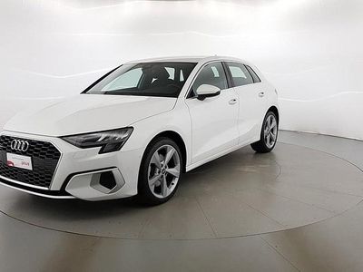 Usata Audi A3 Advanced 200 CV (147 kW) 2021 Bianco Berlina