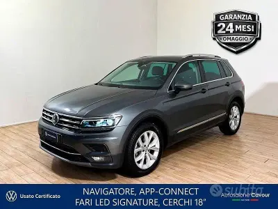 Usata VW Tiguan Advance 150 CV (110 kW) 2019 Indium grey SUV
