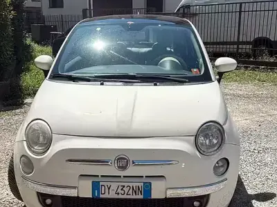 Usata Fiat 500 69 CV (50 kW) 2009 Bianco Cabrio