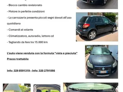 Usata Fiat Sedici 120 CV (88 kW) 2009 Nero SUV