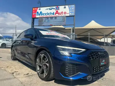 Usata Audi A3 S-Line 200 CV (147 kW) 2022 Blu Berlina