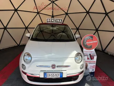 Usata Fiat 500C Lounge 69 CV (50 kW) 2011 Bianco Cabrio