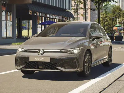 Nuova VW Golf VIII R-line Plus 150 CV (110 kW) 2026 Dolphin grey metallizzato Berlina