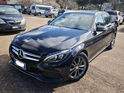 Usata Mercedes C200 Avantgarde 136 CV (100 kW) 2015 Nero Station wagon