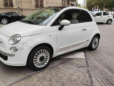 Usata Fiat 500 Lounge 69 CV (50 kW) 2014 Bianco pastello Utilitaria