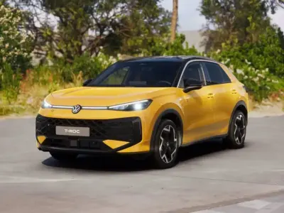 Nuova VW T-Roc R-line 150 CV (110 kW) 2026 Canary yellow nero SUV