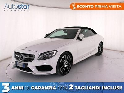 Usata Mercedes C200 Premium 160 CV (117 kW) 2018 Bianco Cabrio