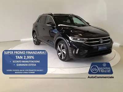 Usata VW T-Roc R-line 110 CV (80 kW) 2022 Nero SUV