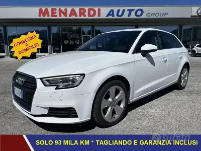 Usata Audi A3 116 CV (85 kW) 2018 Bianco Berlina