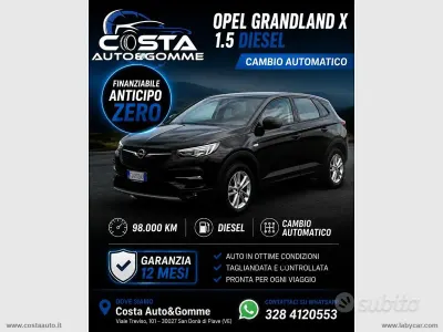 Usata Opel Grandland X Design Edition 131 CV (96 kW) 2022 Nero SUV